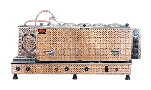 Tiryaki 6 Demlikli Bakır Tam Otomatik Çay Kazanı GAZ+ELK