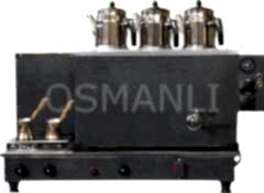 Tiryaki 3 Demlikli GRİ Tam Otomatik Çay Kazanı GAZ+ELK