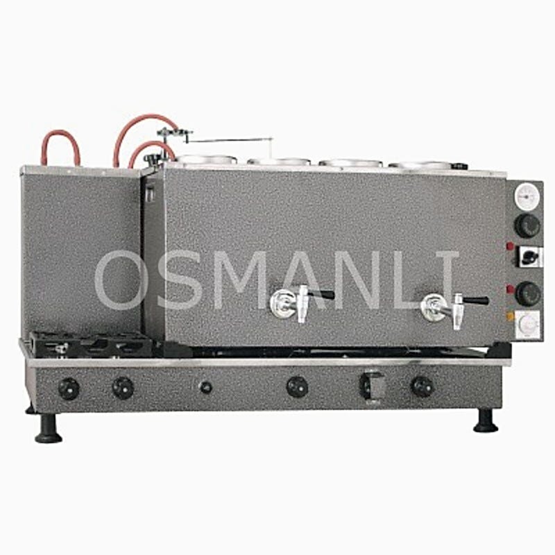 Tiryaki 5 Demlikli GRİ Tam Otomatik Çay Kazanı GAZ+ELK