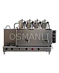 Tiryaki 4 Demlikli İnoks Tam Otomatik Çay Kazanı GAZ+ELK