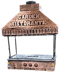 Osmanlı GAZLI Bakır Ocakbaşı - Ocakbaşı Mangal Izgara Barbekü