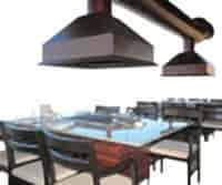 Osmanlı Bakır Mangalbaşı Masa Izgara Davlumbaz Ocakbaşı (4 kişilik) Tam Takım