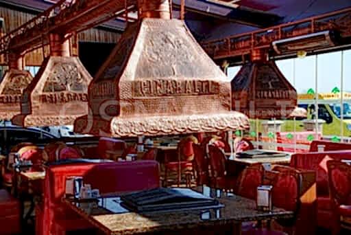 Osmanlı Bakır Mangalbaşı Masa Izgara Davlumbaz Ocakbaşı (4 kişilik) Tam Takım