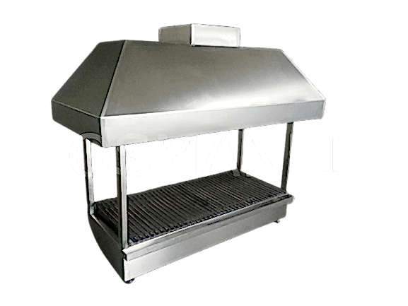 Osmanlı Paslanmaz Krom Ocakbaşı Mangal Izgara. 4 TARAFI AÇIK Köfte Kebap Ocağı