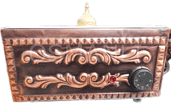 Osmanlı 4 CEZVELİK BAKIR KUMDA KAHVE MAKİNESİ