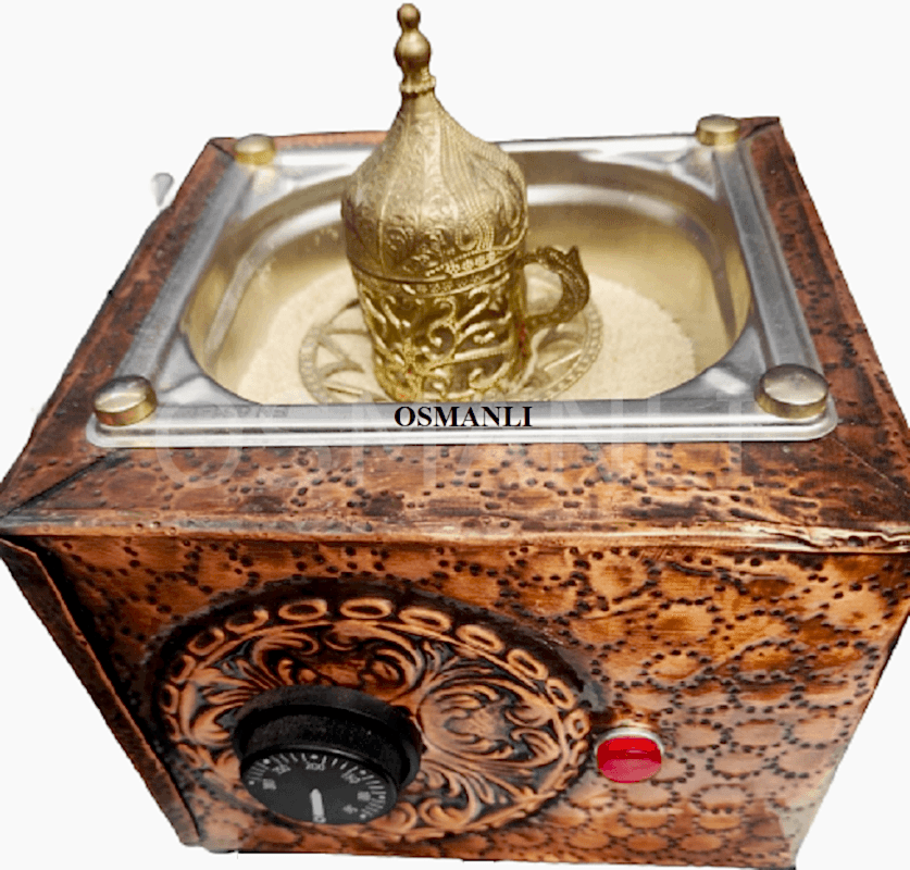 Osmanlı KUMDA KAHVE MAKİNESİ TEK CEZVELİK BAKIR