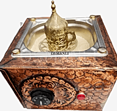 Osmanlı KUMDA KAHVE MAKİNESİ TEK CEZVELİK BAKIR