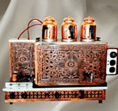 Sistem 3 Demlikli Bakır Çay Kazanı GAZ+ELK