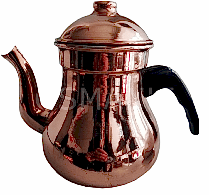 Osmanlı BAKIR KAHVECİ DEMLİĞİ - ÇAY KAZANI İÇİN DEMLİK ÇAYDANLIK