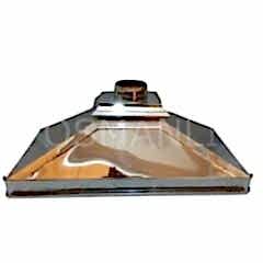 Osmanlı KROM PASLANMAZ  STATİK BOYALI DAVLUMBAZ - ÇAY KAZANI ÇAY OCAĞI İÇİN