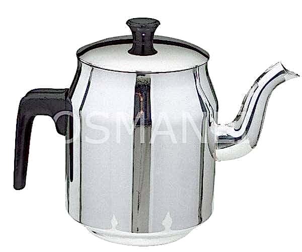 Osmanlı 4 NO ÇELİK KAHVECİ DEMLİĞİ - ÇAY KAZANI İÇİN PASLANMAZ DEMLİK ÇAYDANLIK