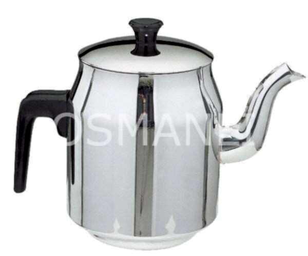 Osmanlı 5 NO ÇELİK KAHVECİ DEMLİĞİ - ÇAY KAZANI İÇİN PASLANMAZ DEMLİK ÇAYDANLIK