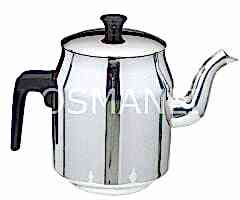 Osmanlı 5 NO ÇELİK KAHVECİ DEMLİĞİ - ÇAY KAZANI İÇİN PASLANMAZ DEMLİK ÇAYDANLIK