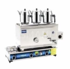 Mizan MÇ 301 Gaz+Elektrikli 304 Paslanmaz 40lt 3 Demlikli Çay Kazanı